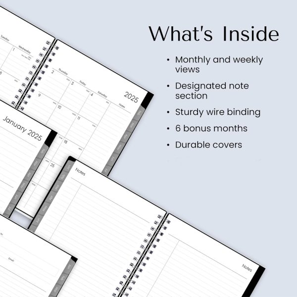 Blue Sky 2025 Weekly and Monthly Planner Calendar, Includes January 2025 - December 2025, 5" x 8", Flexible Cover, Laminated Tabs, Wirebound, Enterprise - Image 3