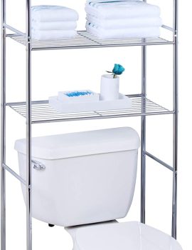 Honey-Can-Do 4-Tier Space Saver Shelf, Chrome, 24.02″ L x 11.02″ W x 67.72″ H, BTH-05281